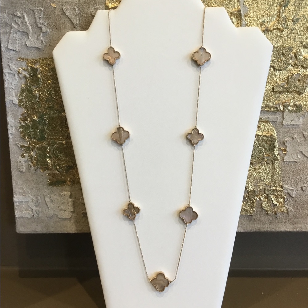 Quatrefoil Station Necklace